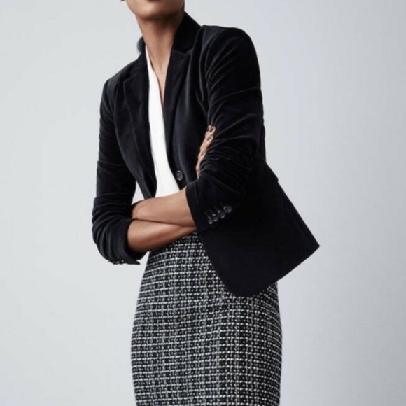 Ann Taylor Jackets & Blazers - ANN TAYLOR BLACK VELVET BLAZER